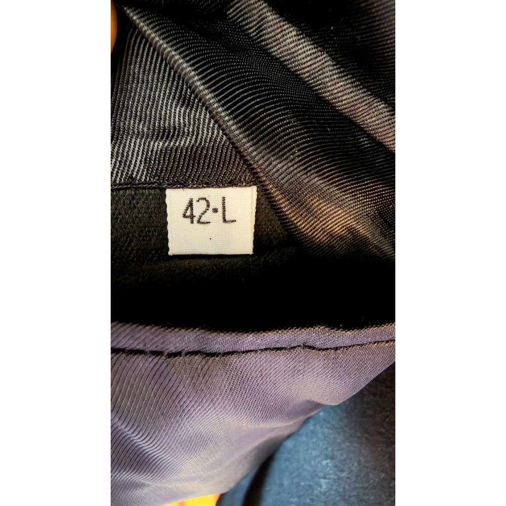 Silver Cloud‎ Men's Black Cashmere Blend Overcoat 42L Woven in Italy - Picture 3 of 4